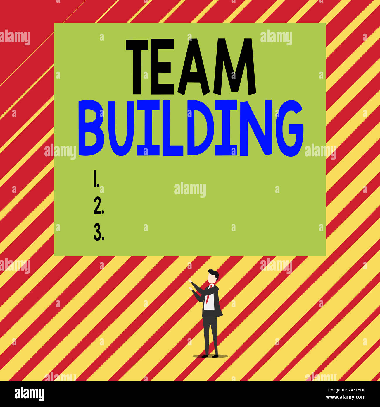 Text sign showing Team Building. Business photo showcasing various ...