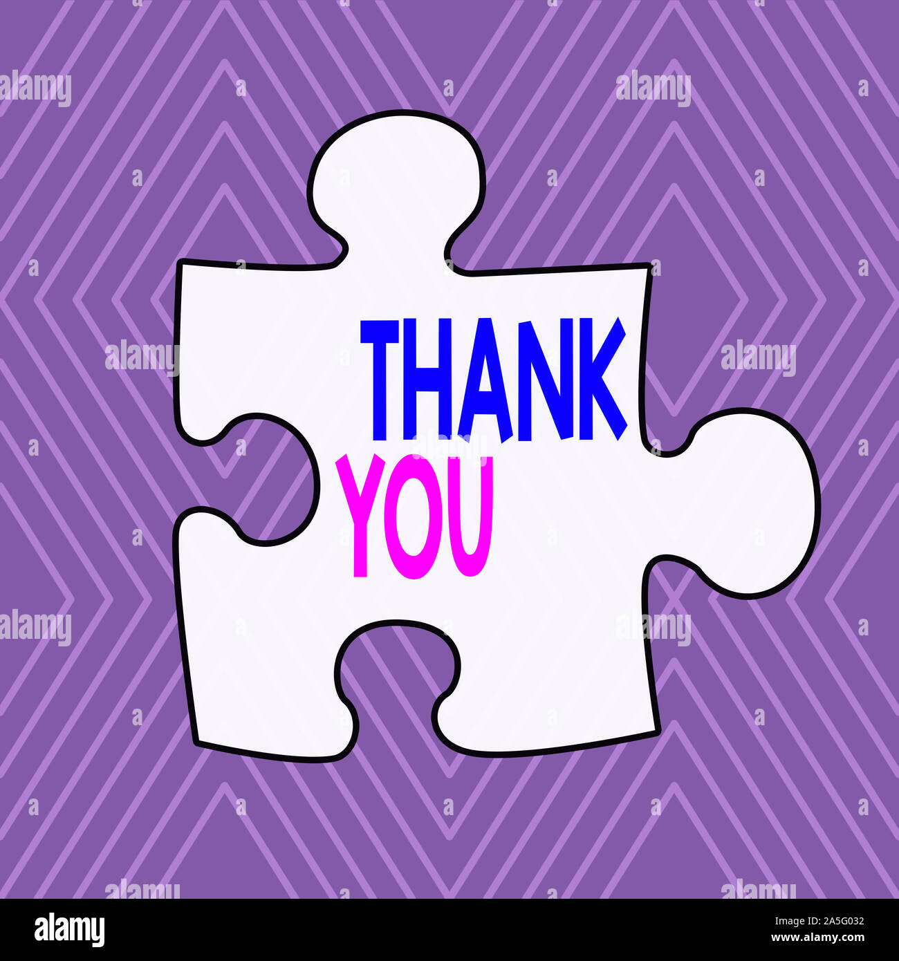 Text sign showing Thank You. Business photo showcasing a polite expression used when acknowledging a gift or service Infinite Geometric Concentric Rho Stock Photo