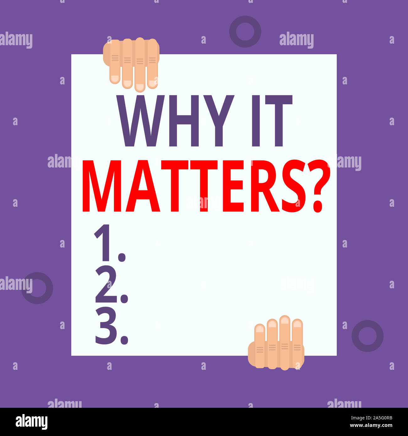 Wht Its Important Writing note showing Why It Matters Question. Business concept for most ...