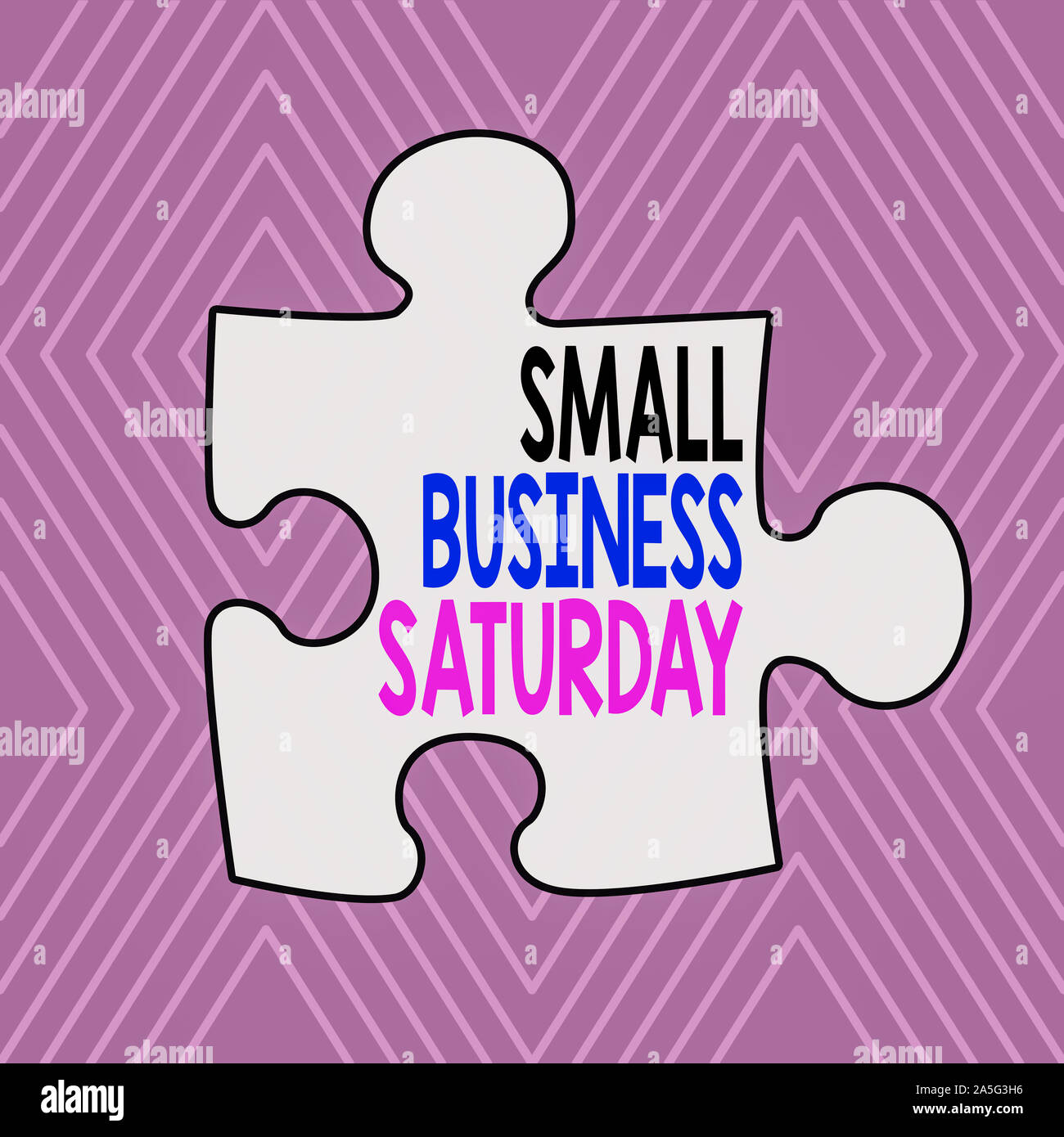Text sign showing Small Business Saturday. Business photo showcasing American shopping holiday held during the Saturday Infinite Geometric Concentric Stock Photo