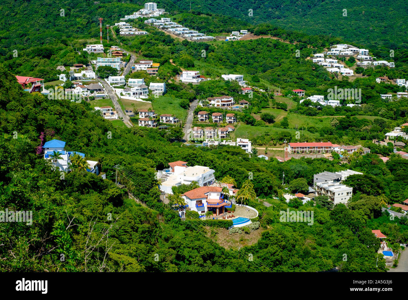 Luxury homes in San Juan Del Sur Nicaragua Stock Photo Alamy