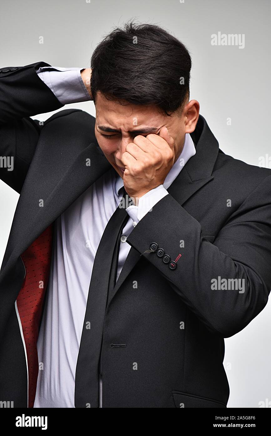 Tearful Business Man Stock Photo