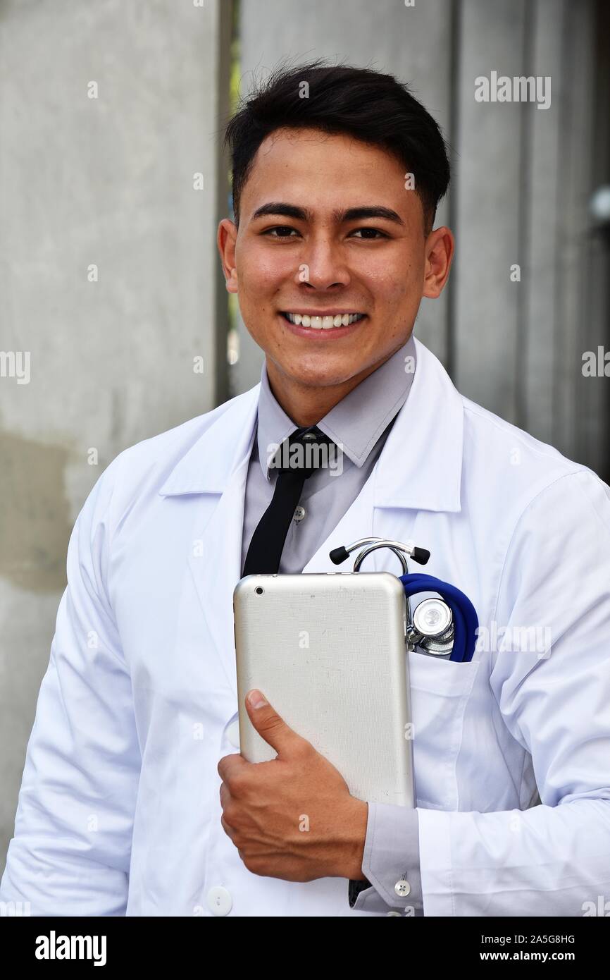 Lab tech wearing coat hi-res stock photography and images - Alamy