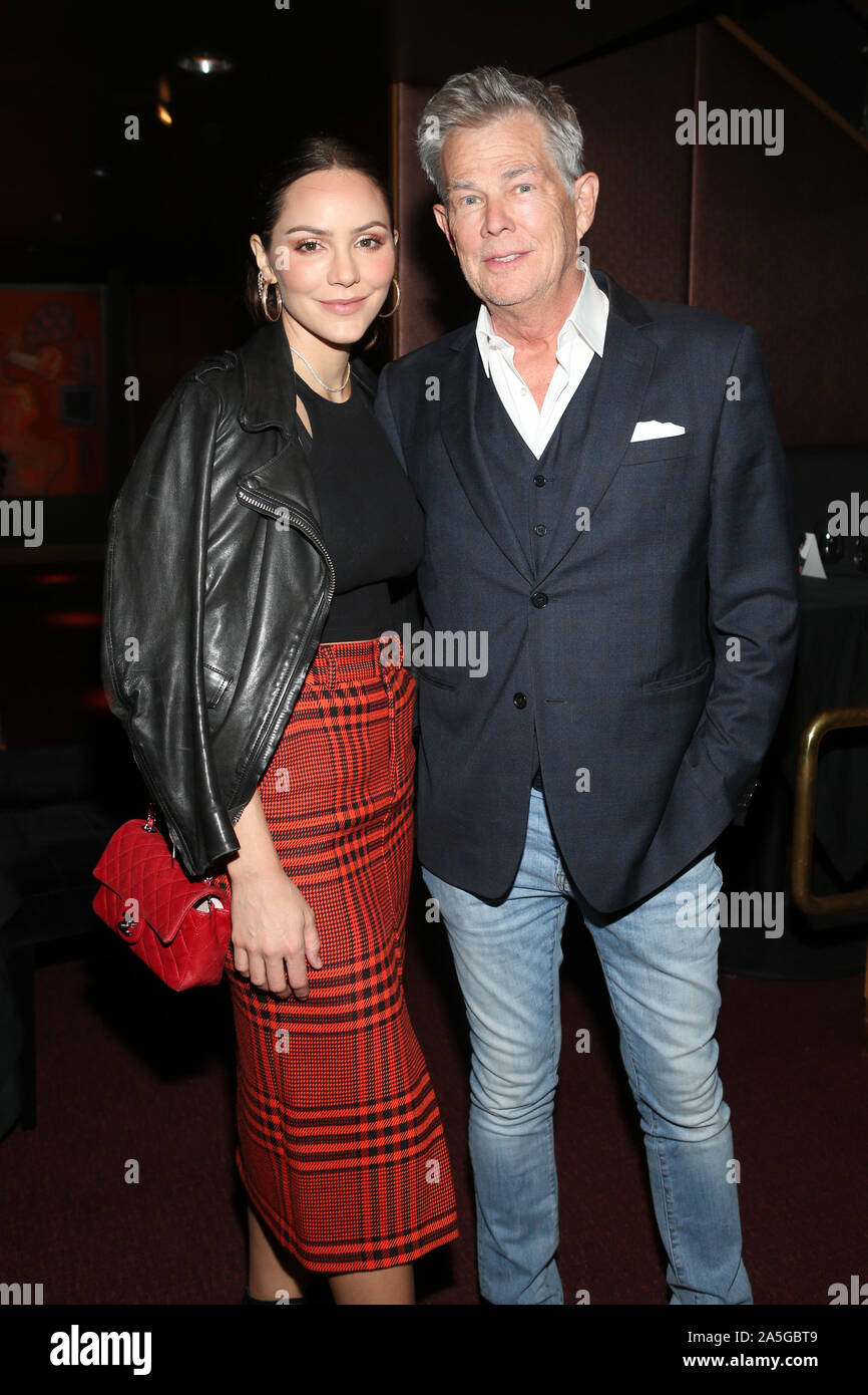Los Angeles, Ca. 20th Oct, 2019. Katharine McPhee and David Foster at