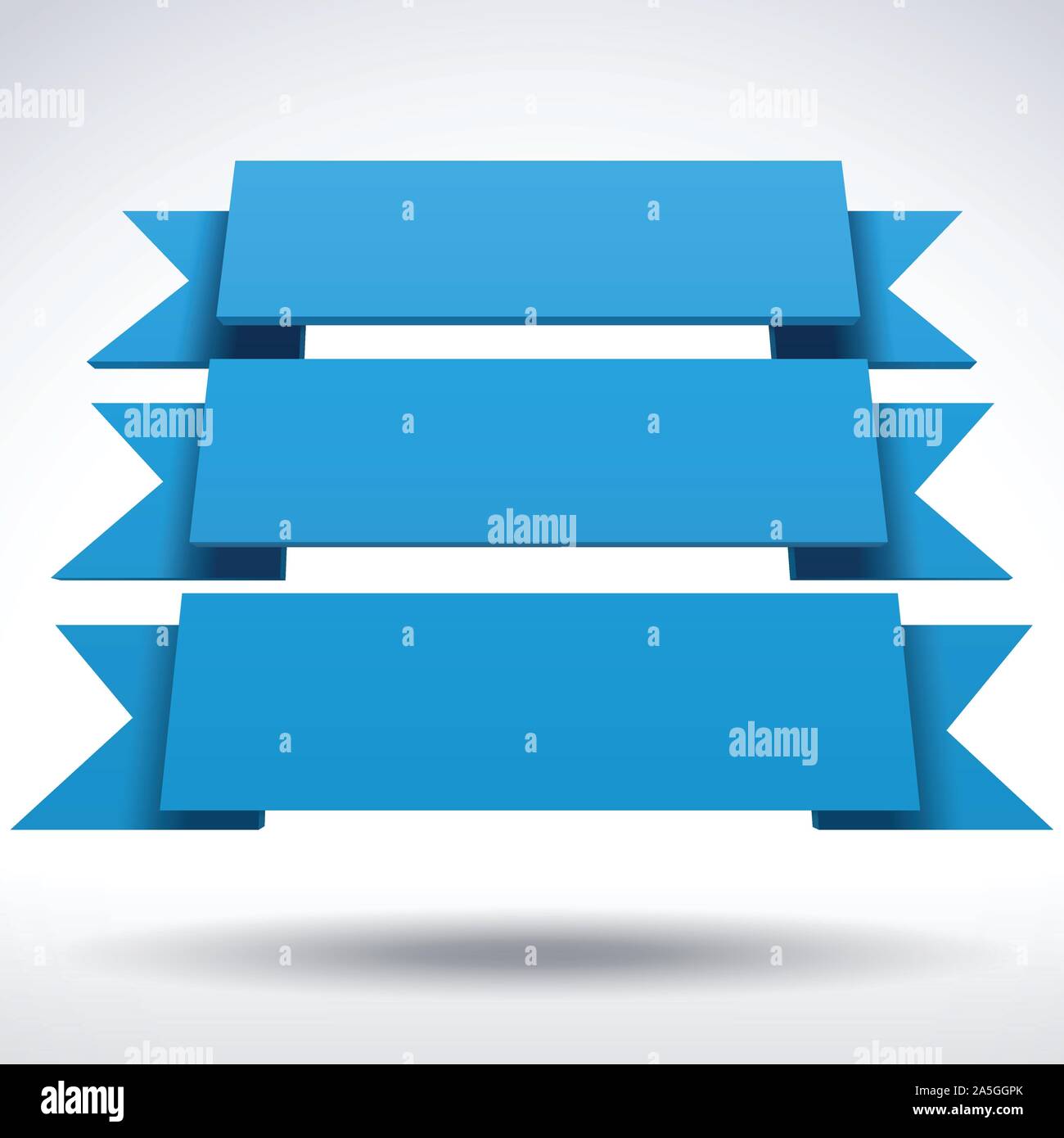 Infographic vector 3D blue ribbons Stock Vector Image & Art Alamy