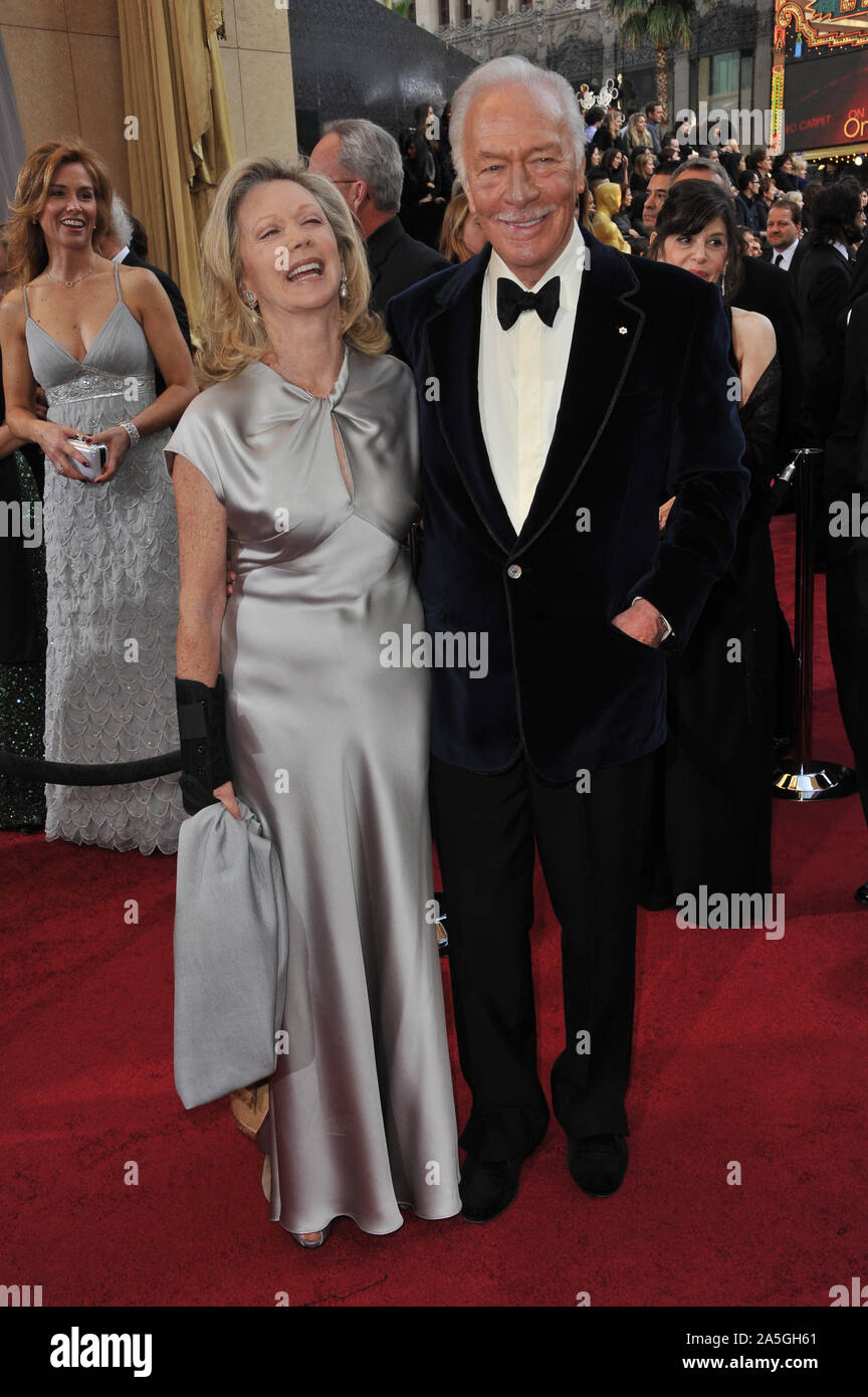 LOS ANGELES, CA. February 26, 2012: Christopher Plummer & wife at the 84th Annual Academy Awards at the Hollywood & Highland Theatre, Hollywood. © 2012 Paul Smith / Featureflash Stock Photo