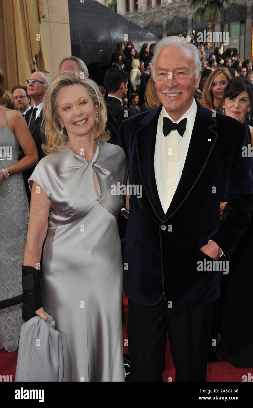 LOS ANGELES, CA. February 26, 2012: Christopher Plummer & wife at the 84th Annual Academy Awards at the Hollywood & Highland Theatre, Hollywood. © 2012 Paul Smith / Featureflash Stock Photo
