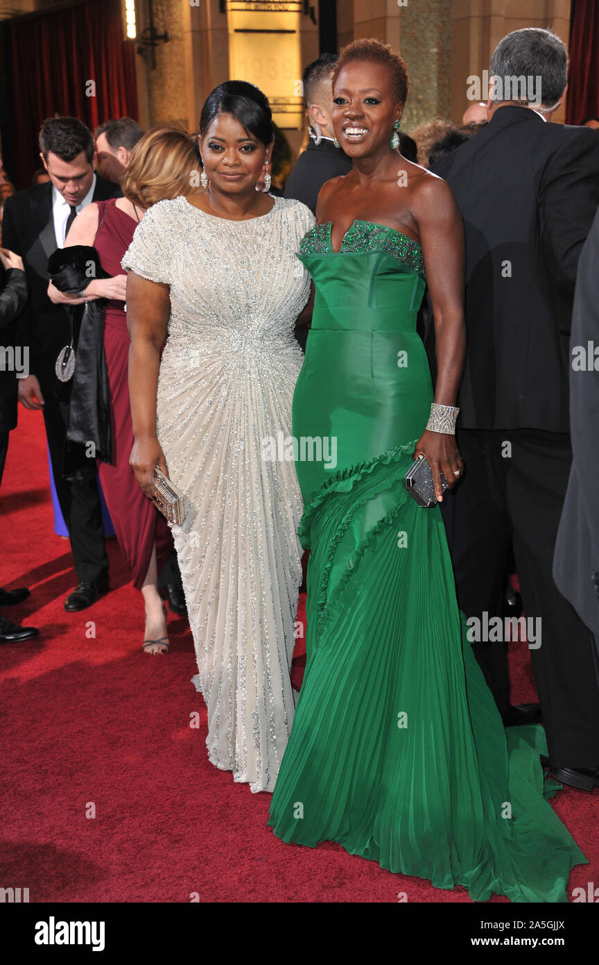 LOS ANGELES, CA. February 26, 2012 Octavia Spencer & Viola Davis at