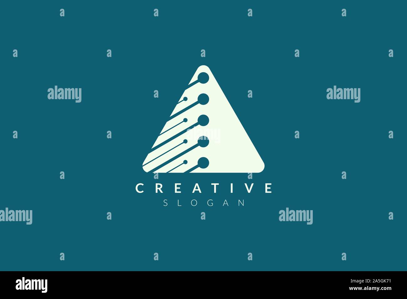 Vector illustration of abstract triangle shape design. Minimalist and ...