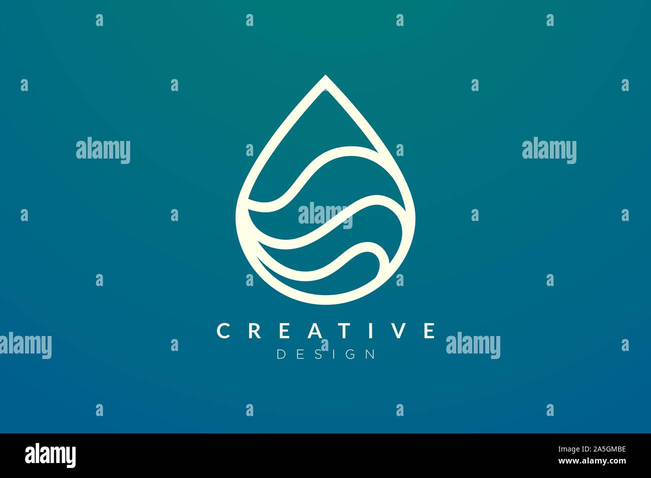 Minimalist Abstract Shaped Water Drop Logo Design Simple And Modern Vector Design For Business Brand And Product Stock Vector Image Art Alamy