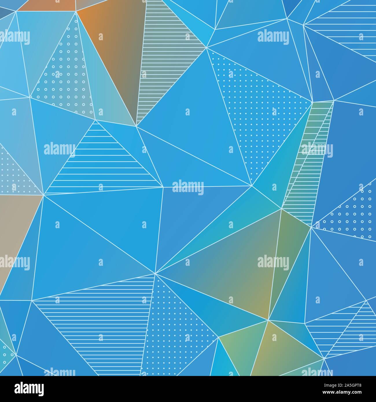 Abstract geometric background with blue triangles Stock Vector Image ...