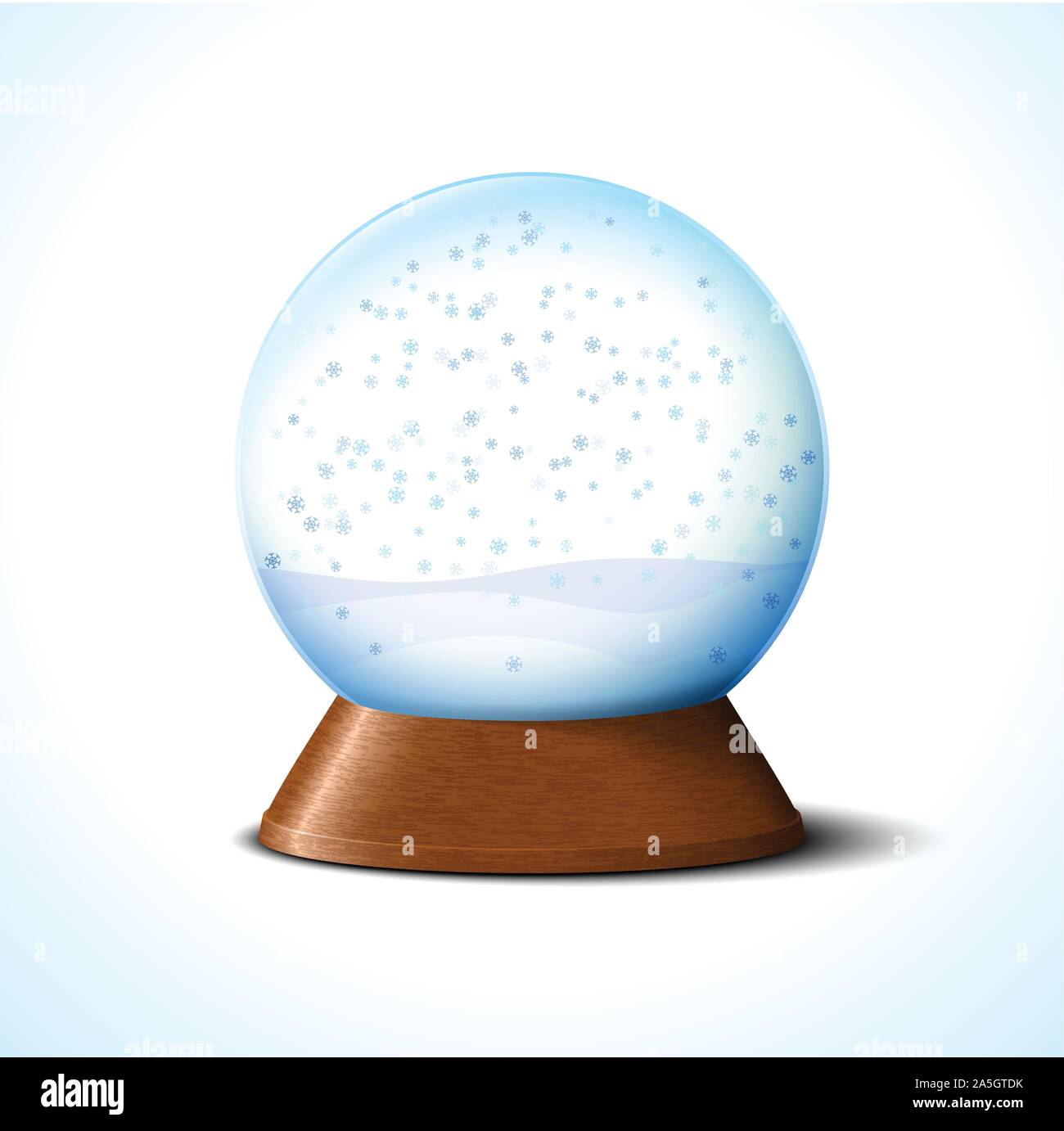Christmas glass snow ball with snowflakes Stock Vector Image & Art - Alamy