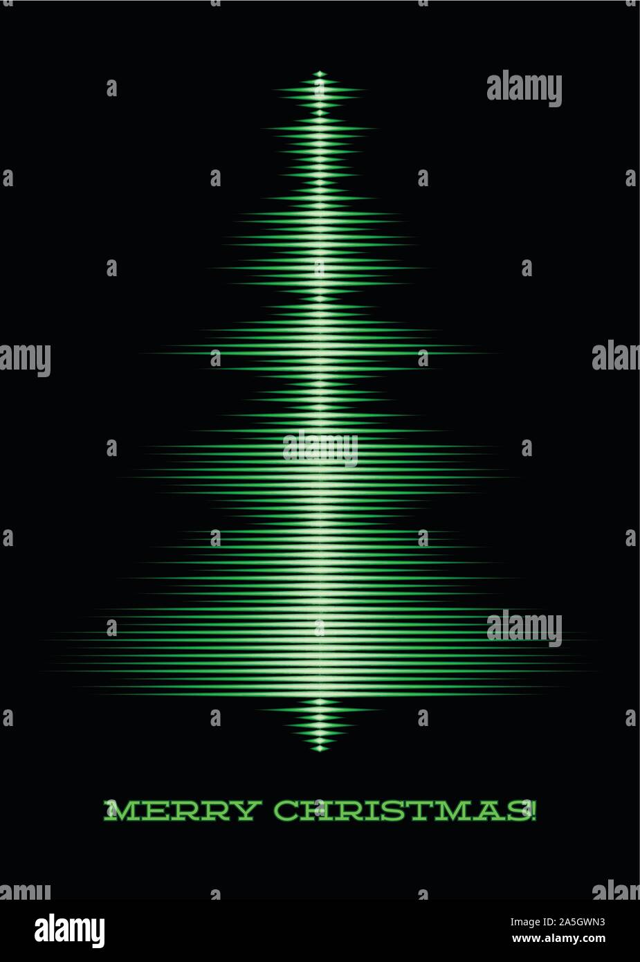 Musical christmas tree card Stock Vector Image & Art Alamy