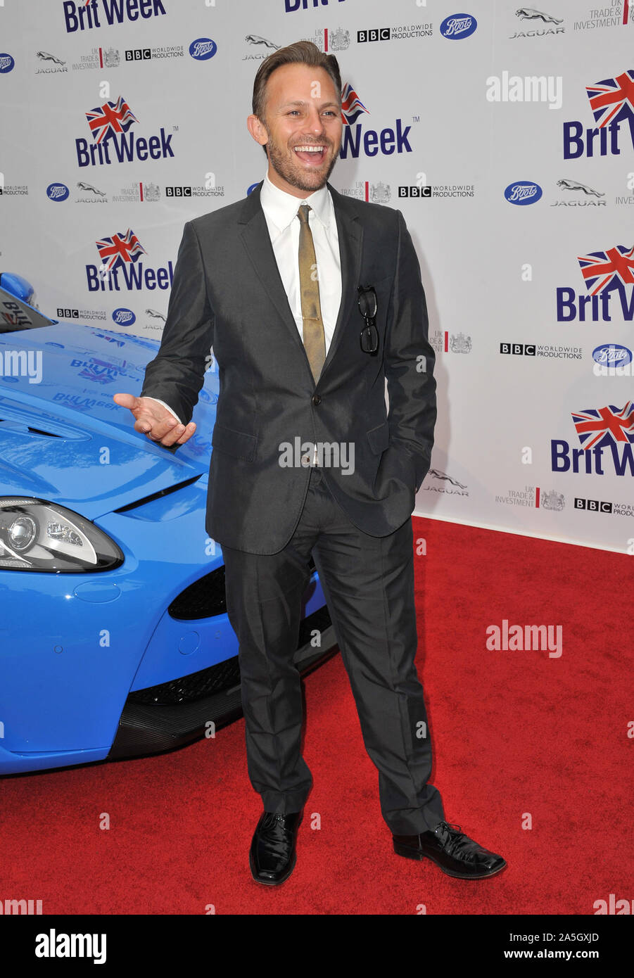 LOS ANGELES, CA. April 24, 2012: Craig Young at the official launch of BritWeek 2012 in Hancock Park, Los Angeles. © 2012 Paul Smith / Featureflash Stock Photo