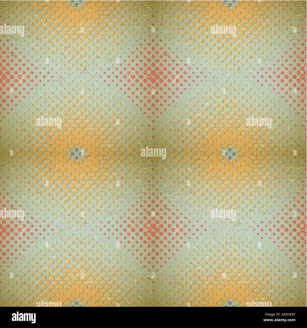 Vintage halftone seamless pattern Stock Vector