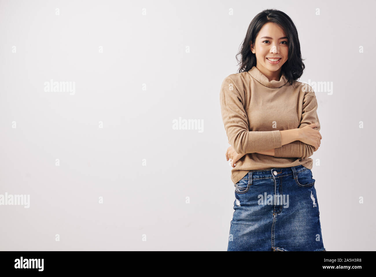camel denim skirt