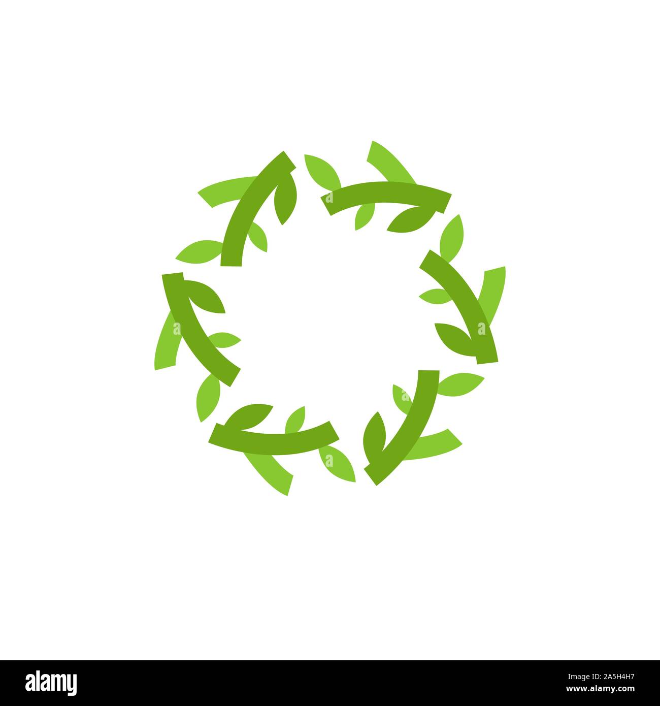 Natural leaf graphic design template vector isolated Stock Vector Image ...