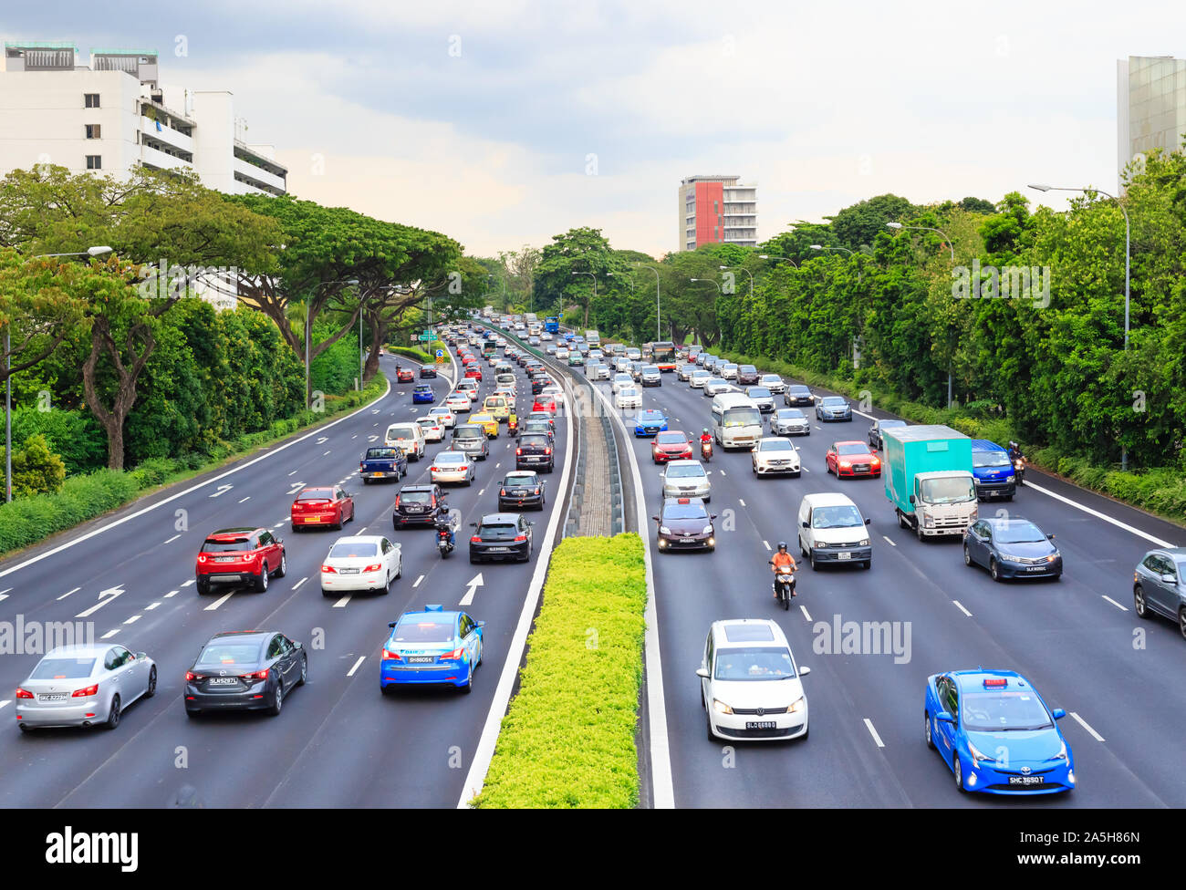 Singapore traffic jam hi-res stock photography and images - Alamy