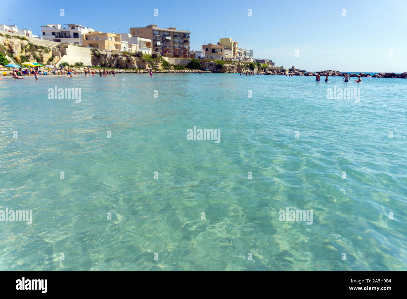 Italy, Apulia, Otranto, the beach Stock Photo