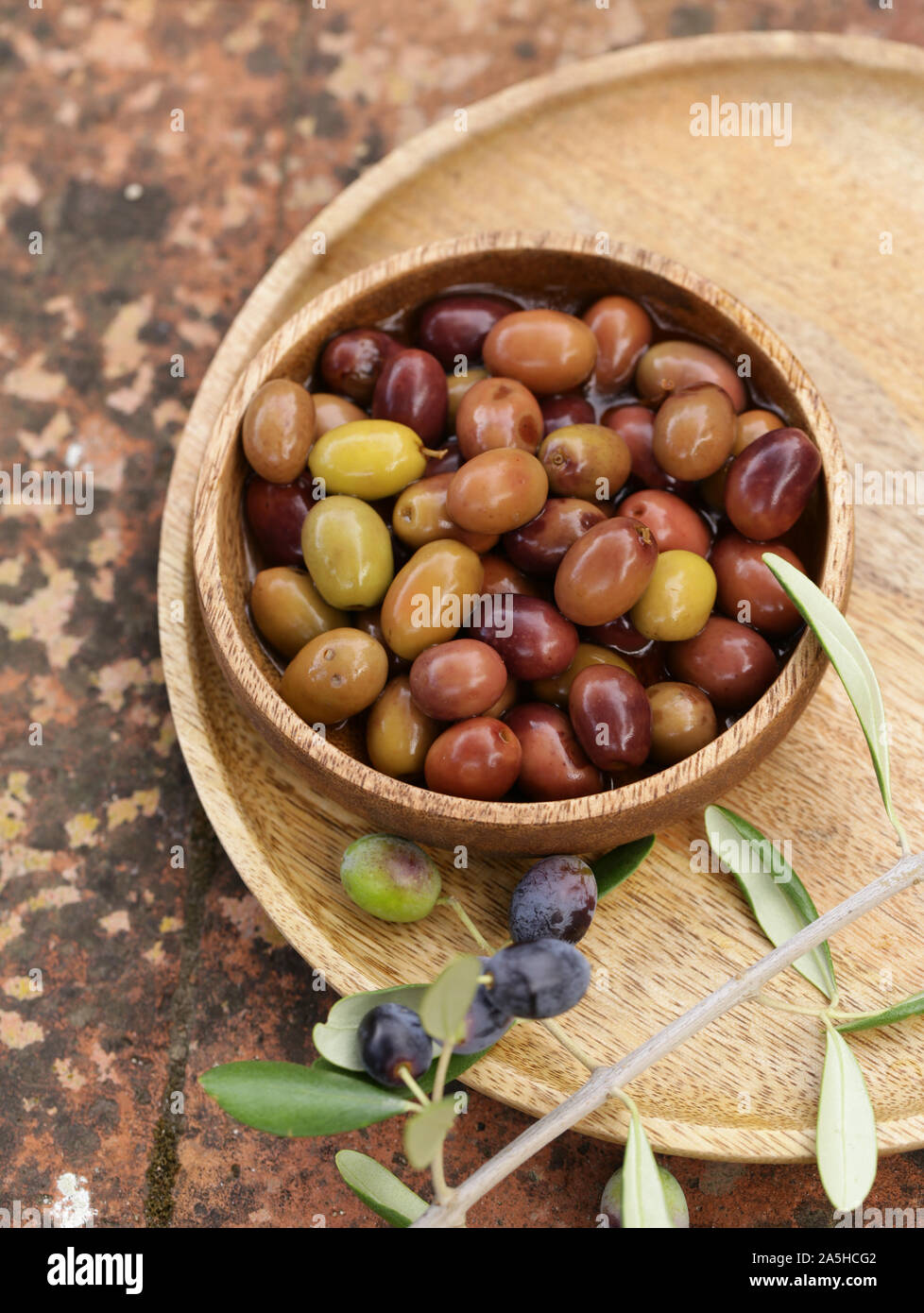 fresh organic olives traditional snack Stock Photo Alamy