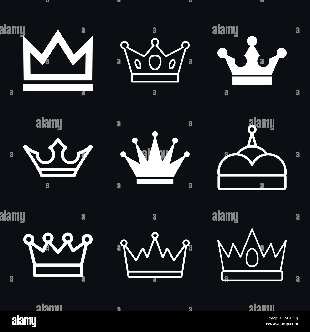 Crown Icon in trendy flat style isolated on background Stock Vector ...