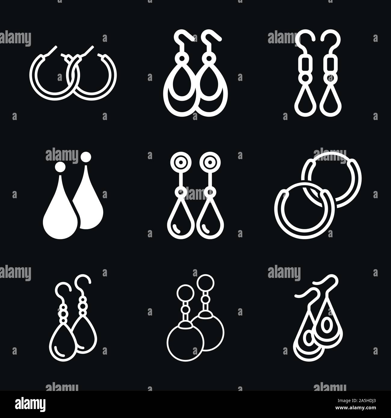 Gold piercings Stock Vector Images - Alamy