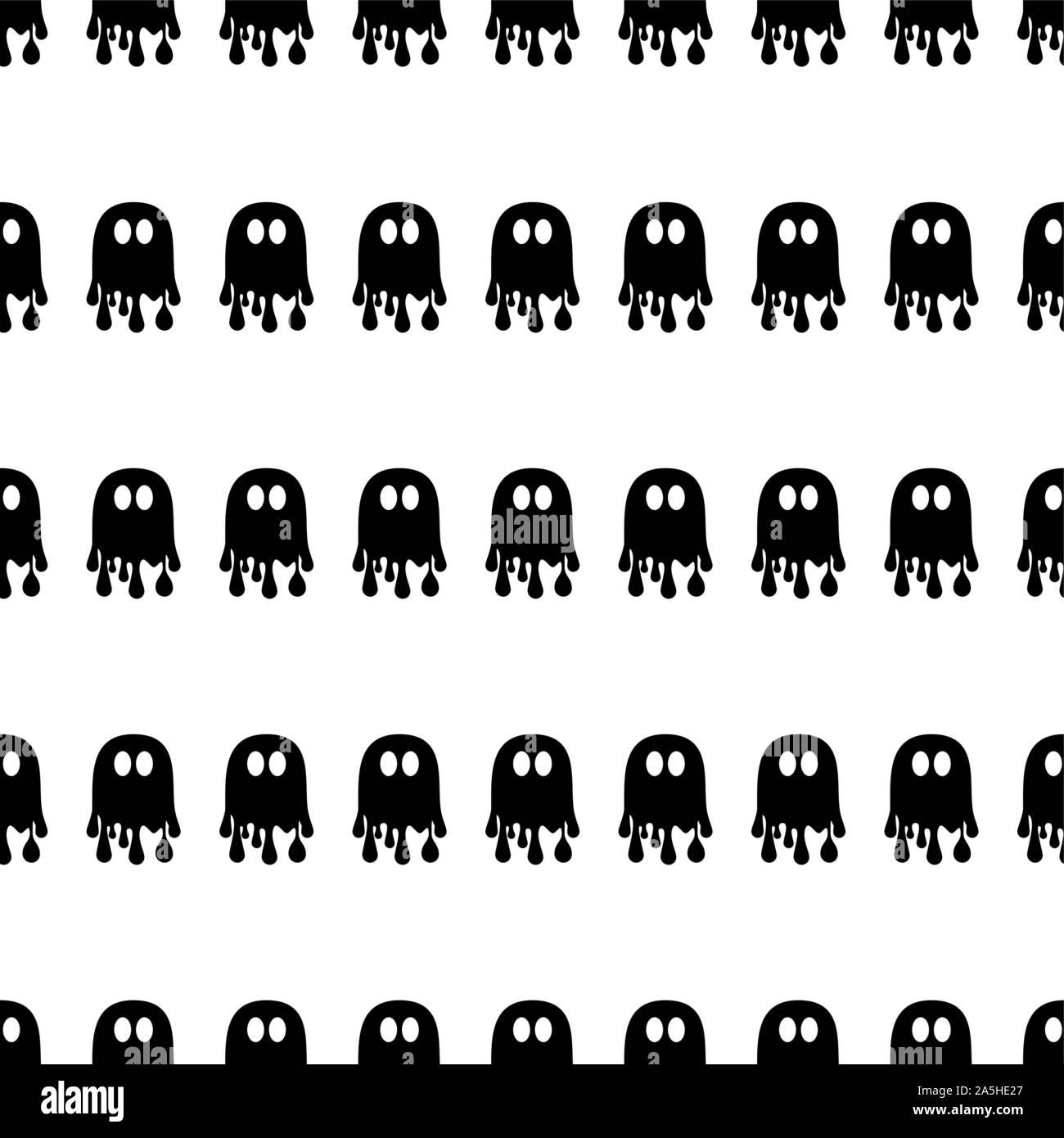 Flat cartoon Vector Halloween seamless pattern background Stock Vector ...