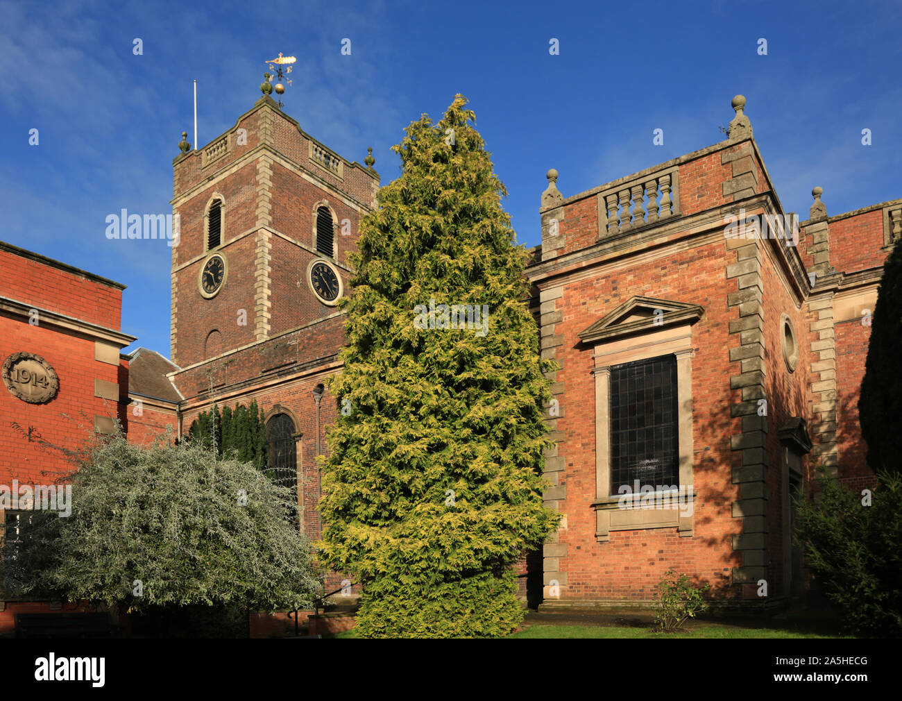 St Thomas' church, Market street, Stourbridge, West midlands, England, UK. Stock Photo