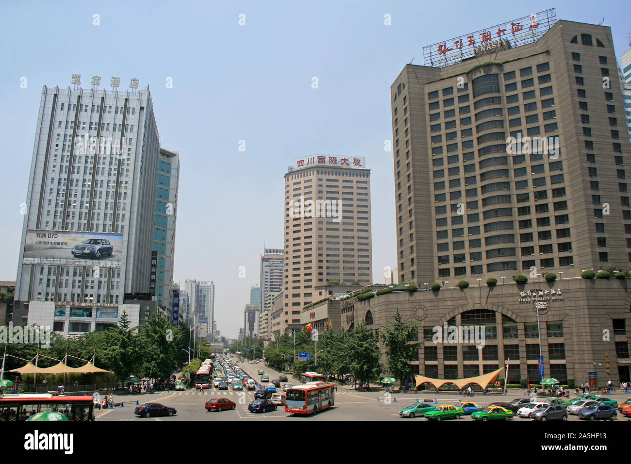 Streets And Skyscrapers In Chengdu China Stock Photo Alamy Streets And Skyscrapers In Chengdu China Stock Photo Alamy