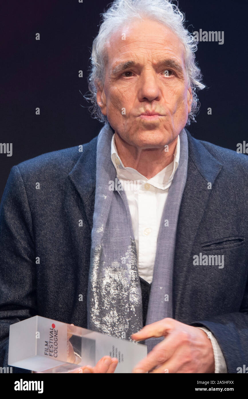 Cologne, Deutschland. 17th Oct, 2019. Abel FERRARA, director, USA, winner of the prize, 'The Hollywood Reporter Award', Film Festival Cologne awards in Koeln, 17.10.2019. | usage worldwide Credit: dpa/Alamy Live News Stock Photo