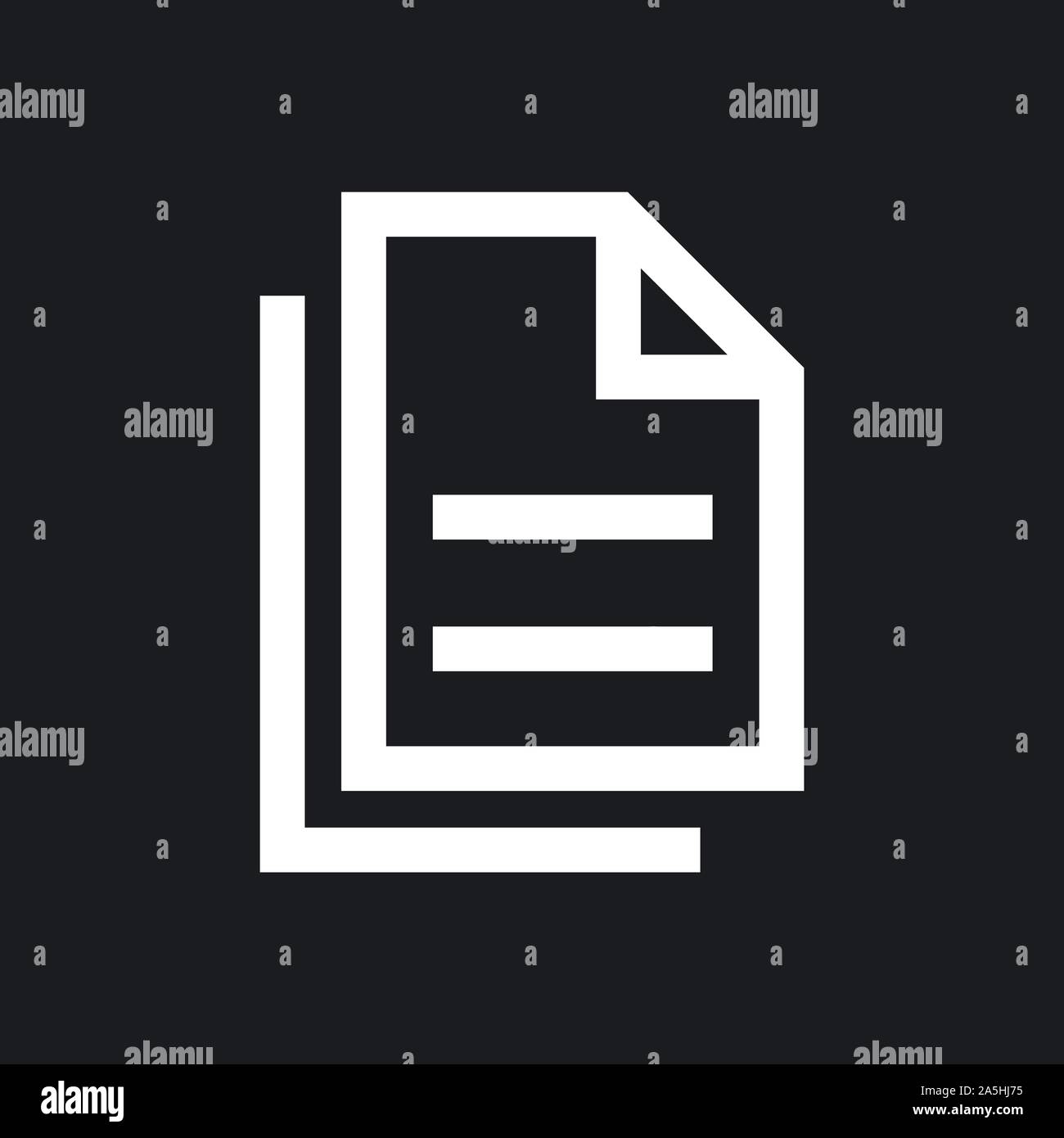 Document flat icon, Document vector icon. Illustration for graphic and ...