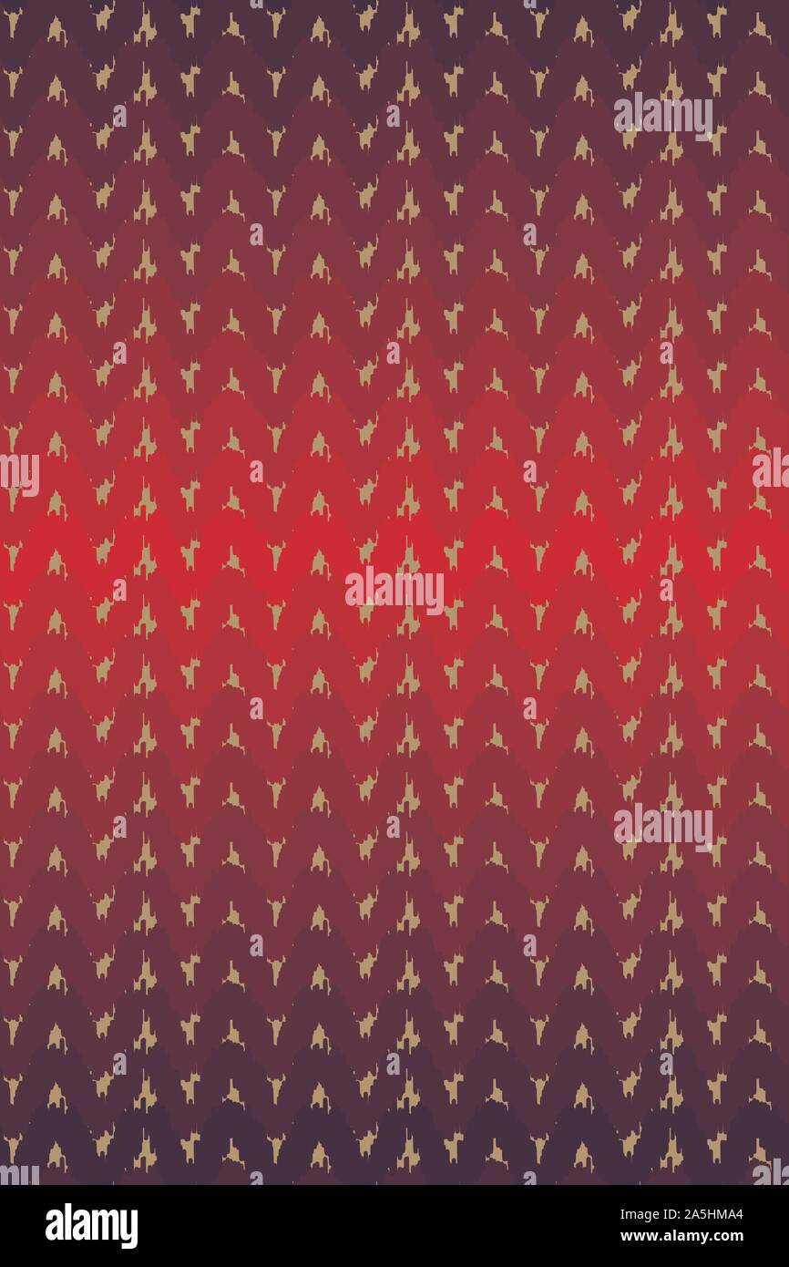 seamless vector pattern with red ombre knit texture Stock Vector