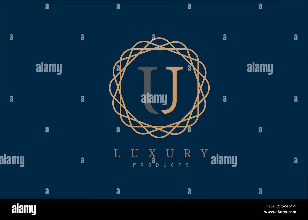luxury letter U logo alphabet for company logo icon design. Suitable ...