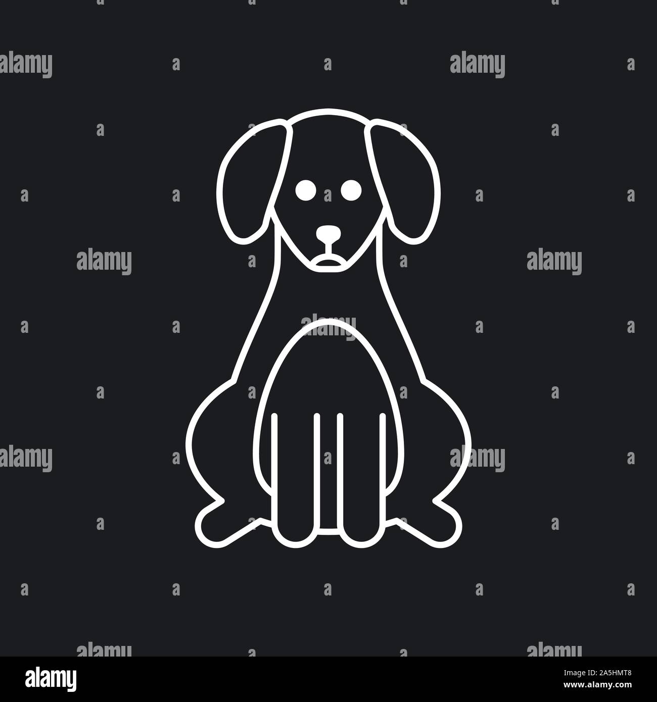 Dog icon. Vector element for your design Stock Vector Image & Art - Alamy