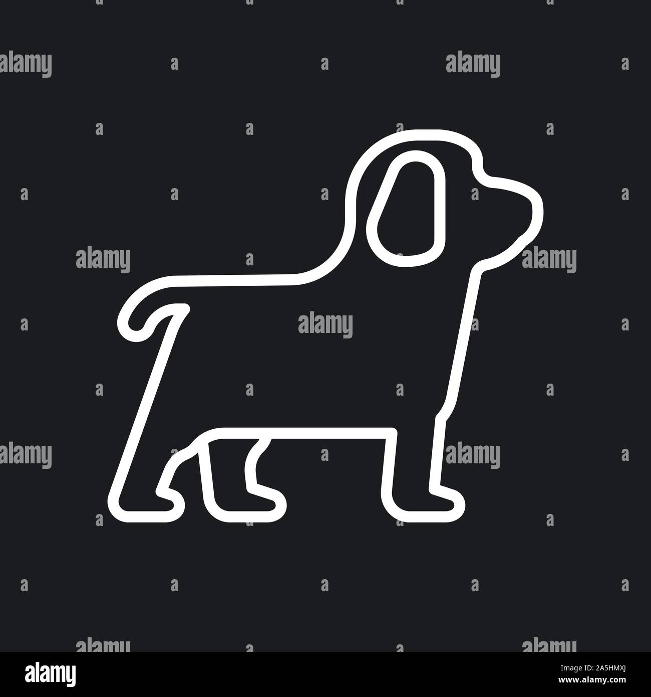 Dog icon. Vector element for your design Stock Vector Image & Art - Alamy