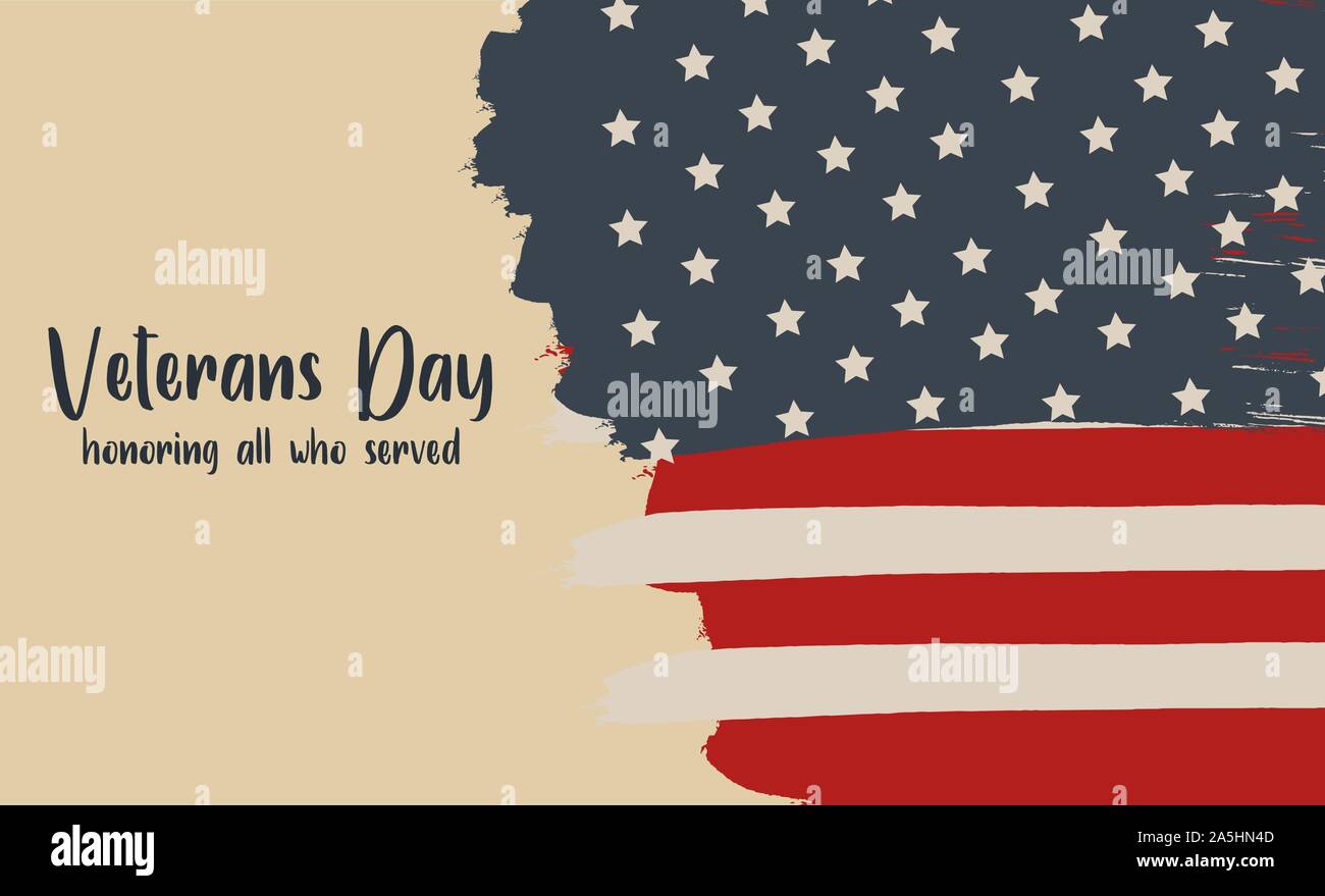 WebVeterans Day holiday banner. Thanks for Serving text. Retro Design Stock Vector