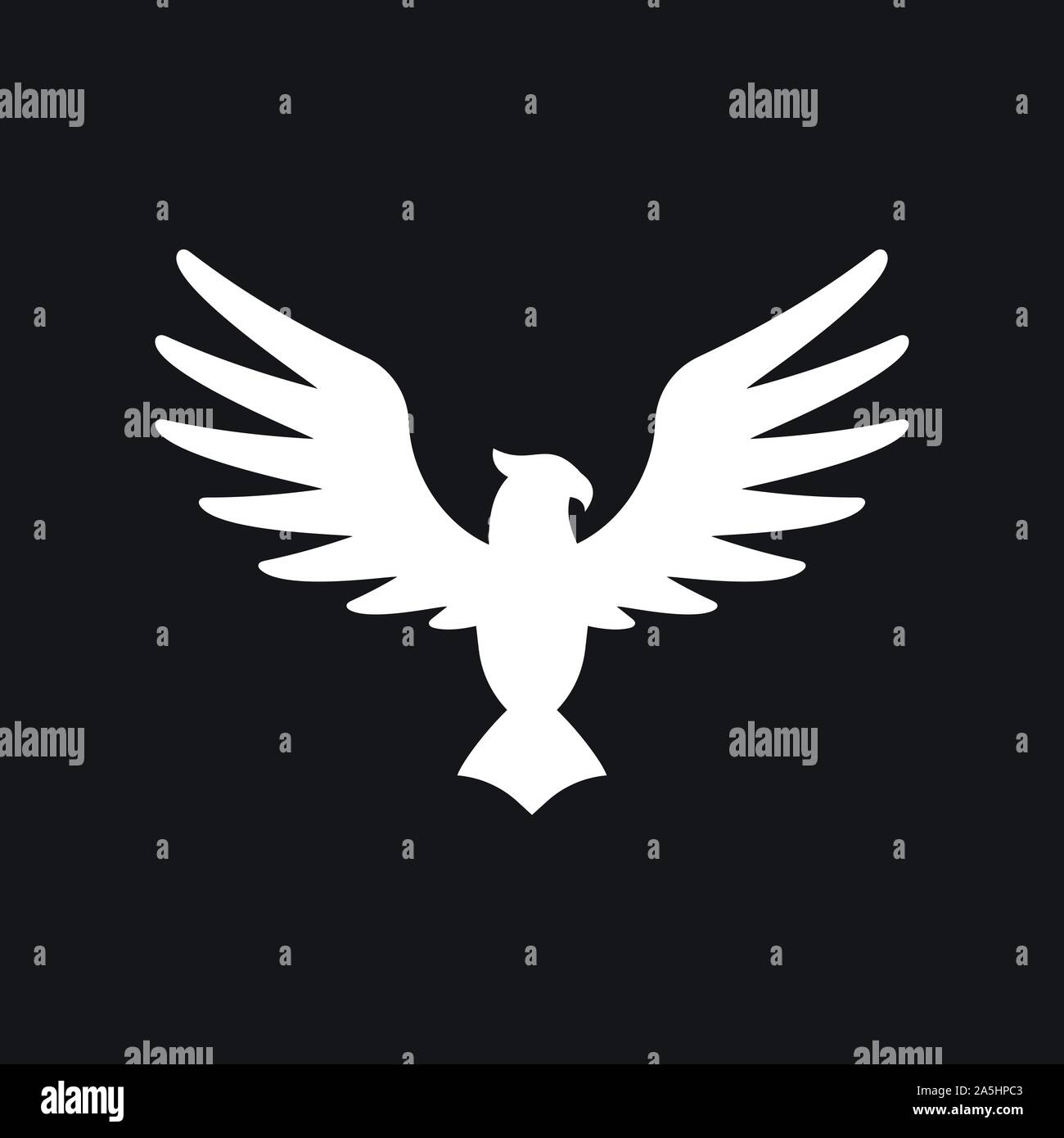 Eagle icon. Logo design vector template, flat icon Stock Vector Image ...