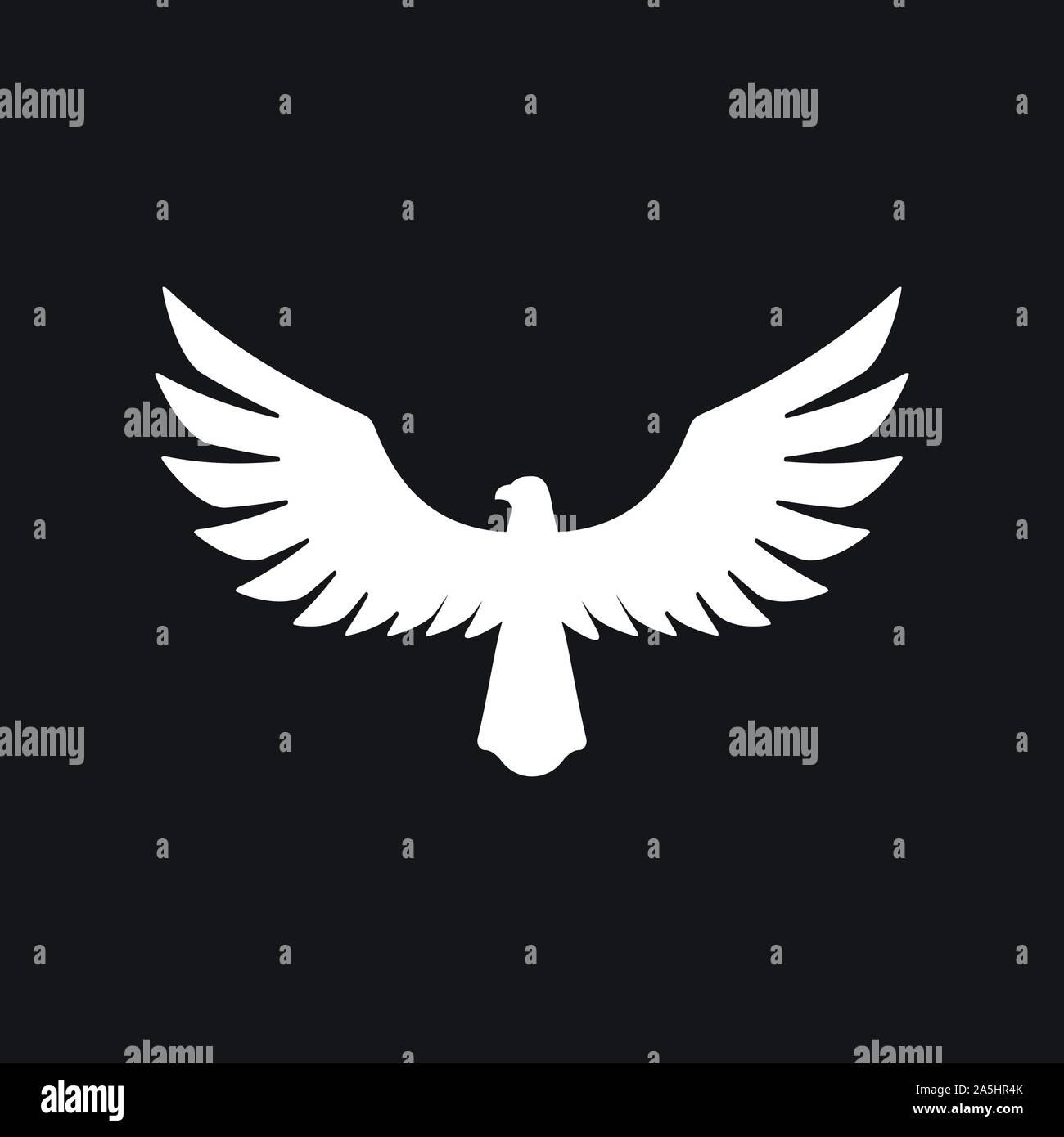 Eagle icon. Logo design vector template, flat icon Stock Vector Image ...