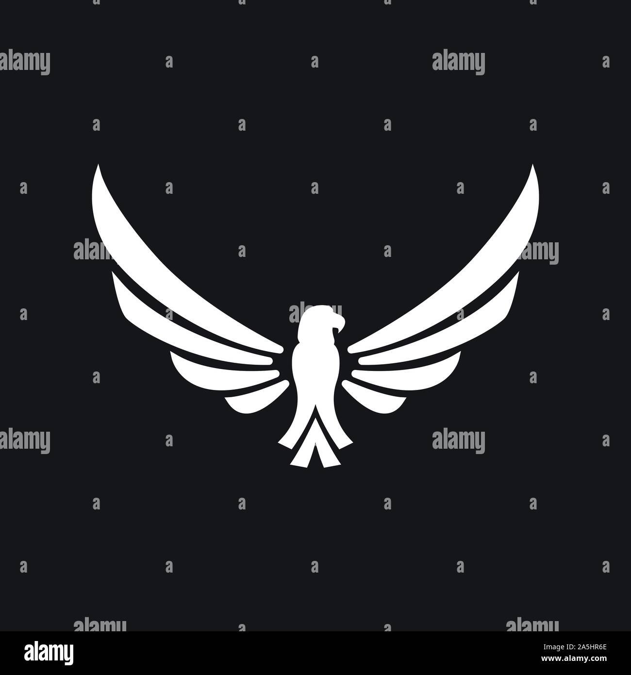 Eagle icon. Logo design vector template, flat icon Stock Vector Image ...