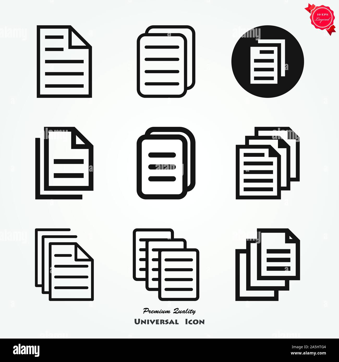 Document flat icon, Document vector icon. Illustration for graphic and ...