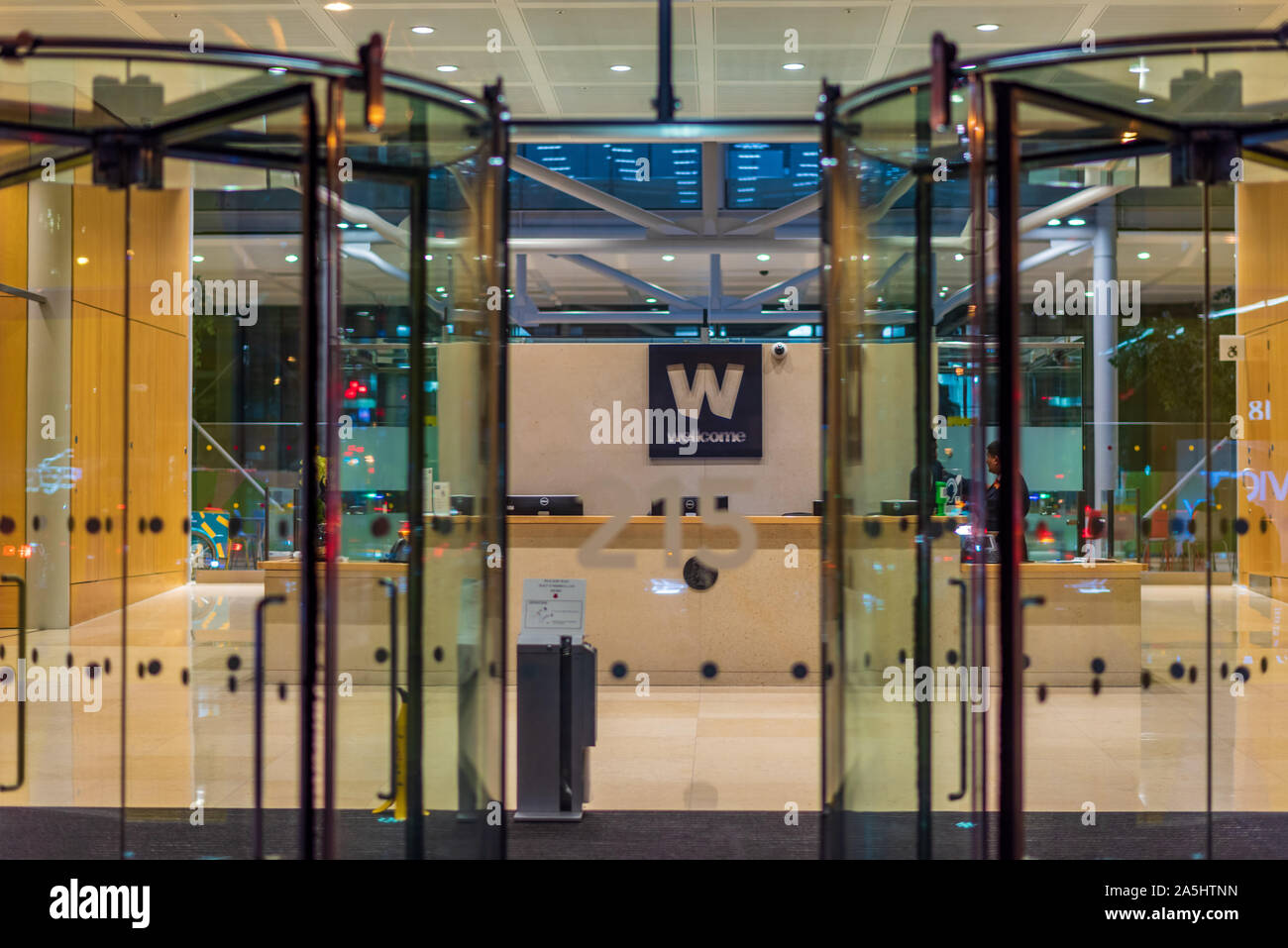 Wellcome Trust Headquarters in the Gibbs Building at 215 Euston Road Stock Photo