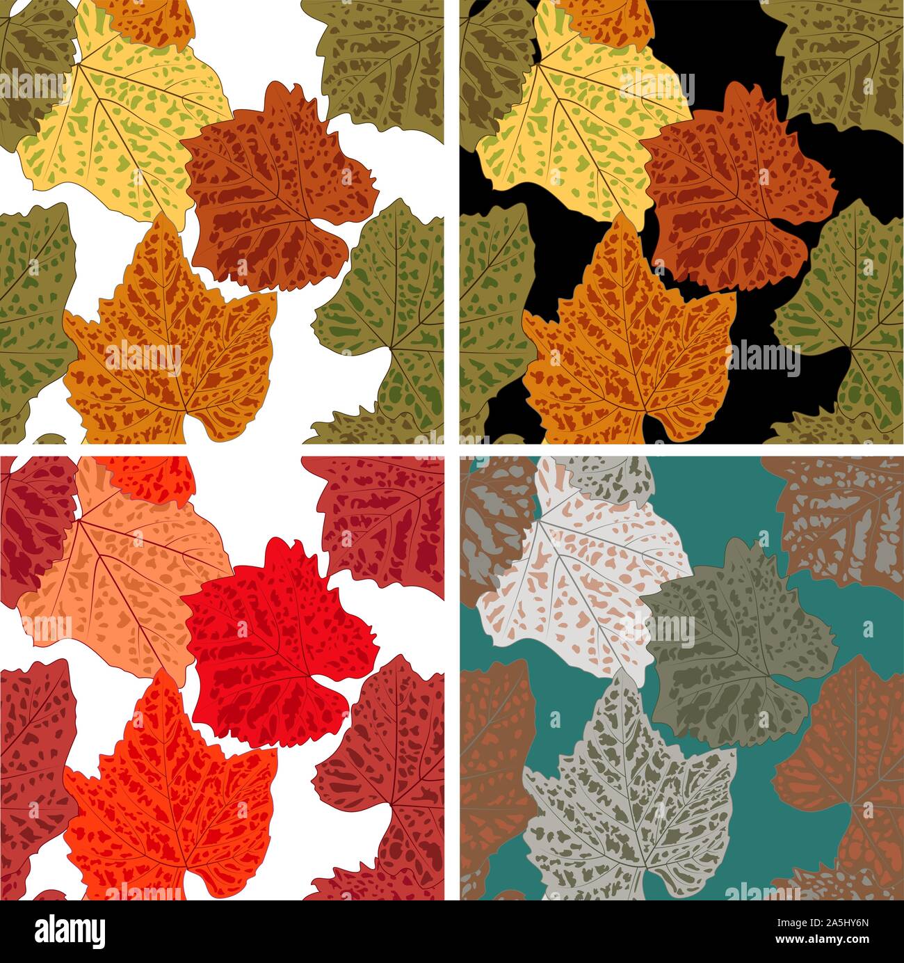 Grape leaves, great design for any purposes. Stock Vector