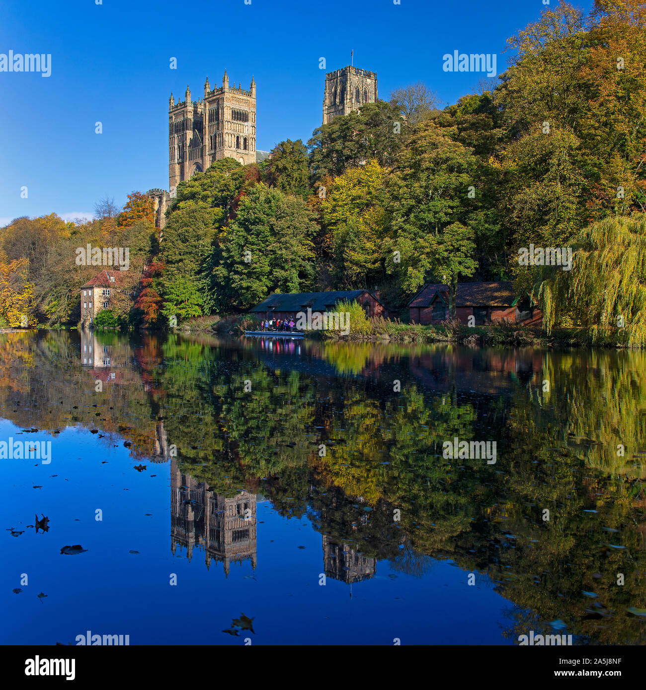 Durham Cathedral in Autumn, City of Durham, England, United Kingdom