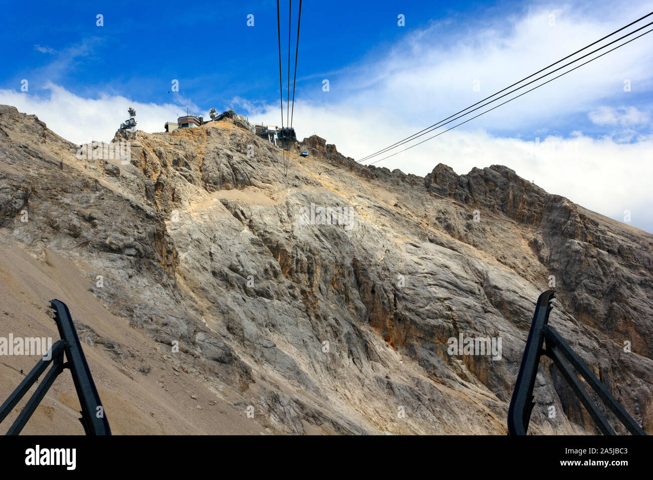 Germany’s highest ski resort, Zugspitze, Bavaria, Germany. Stock Photo