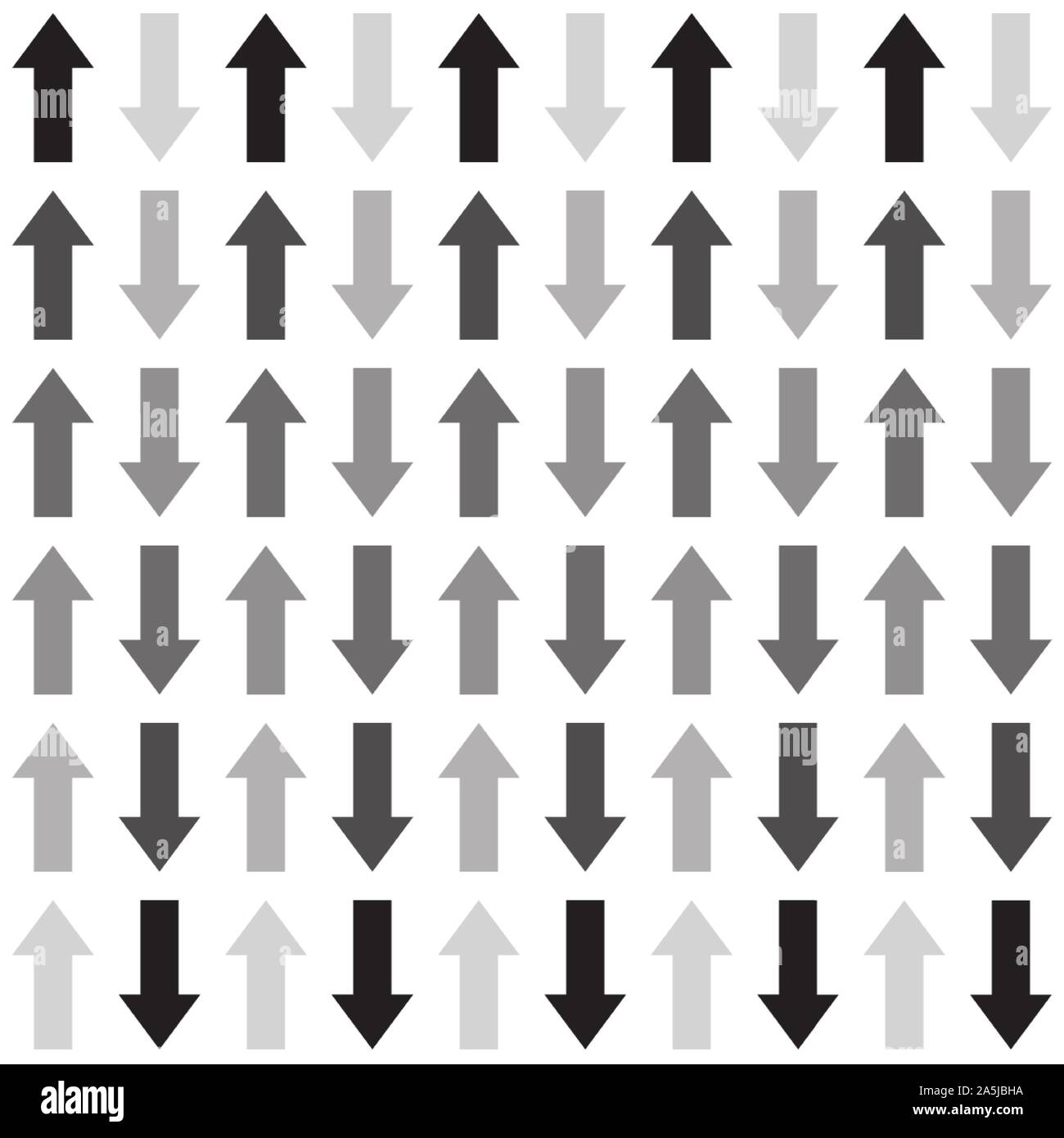 Arrows seamless pattern. Sketch design symbols. Black and white vector ...