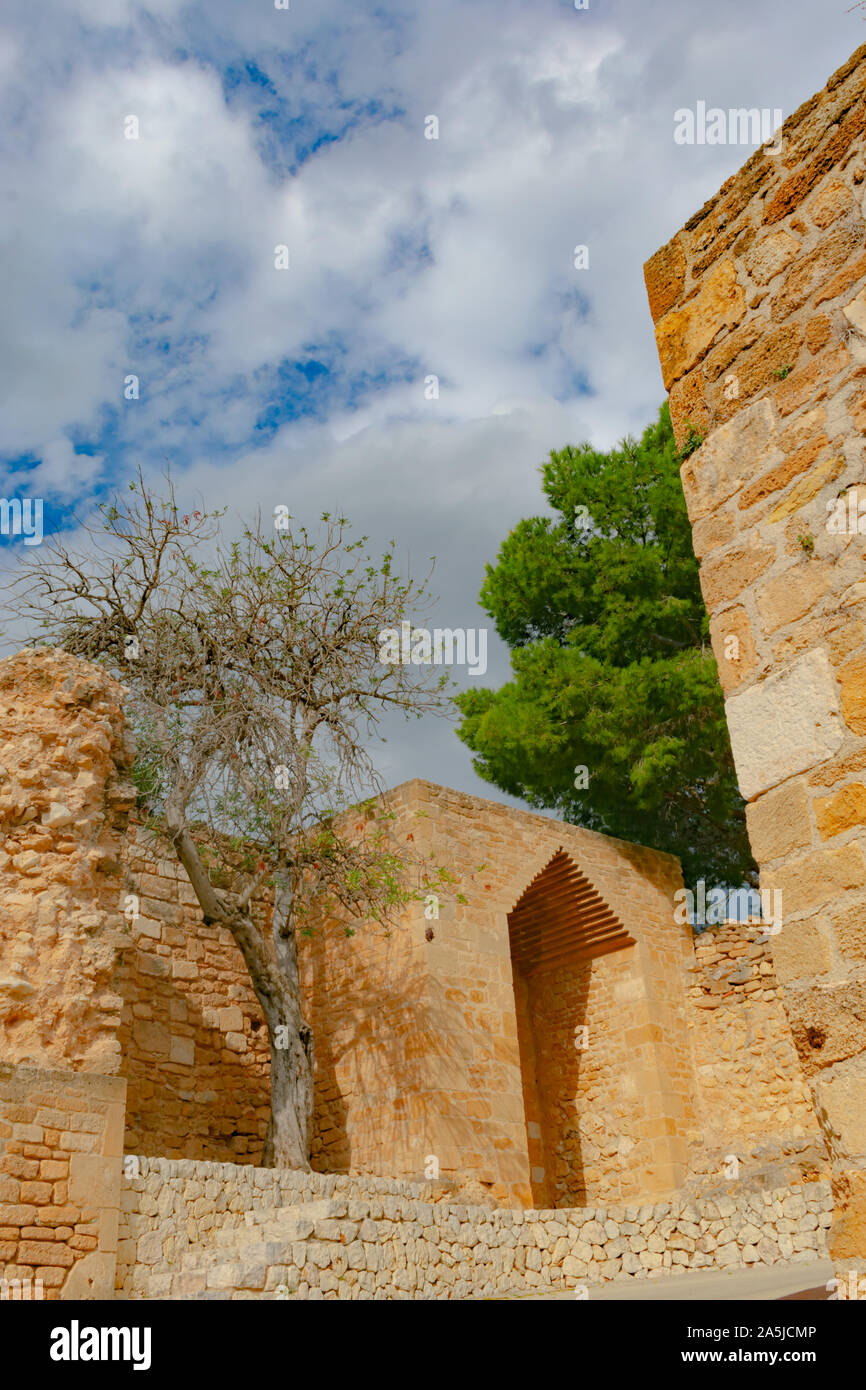 Denia Castle is an icon of the city and must visit Stock Photo