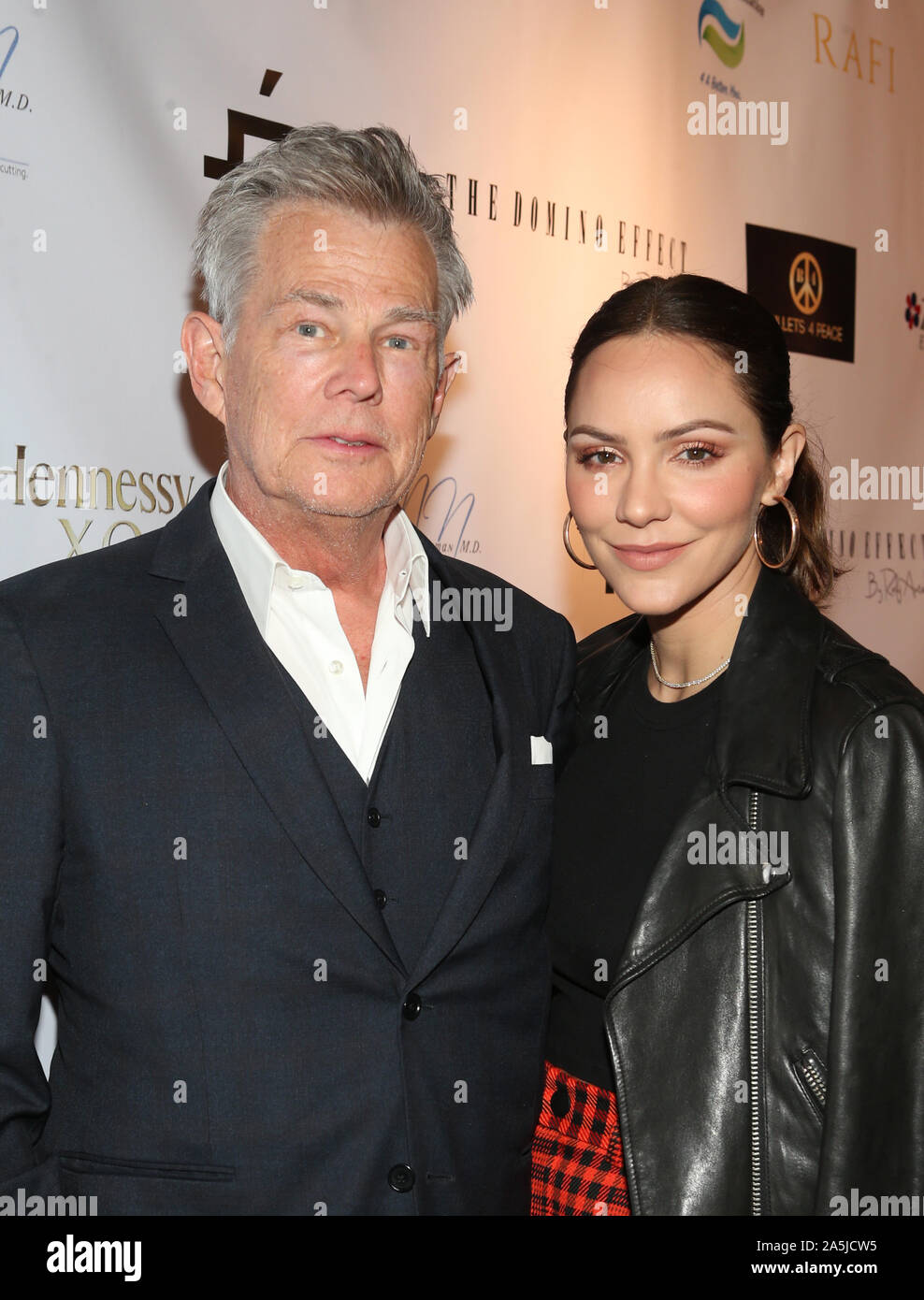 Los Angeles, Ca. 20th Oct, 2019. Katharine McPhee, David Foster, at