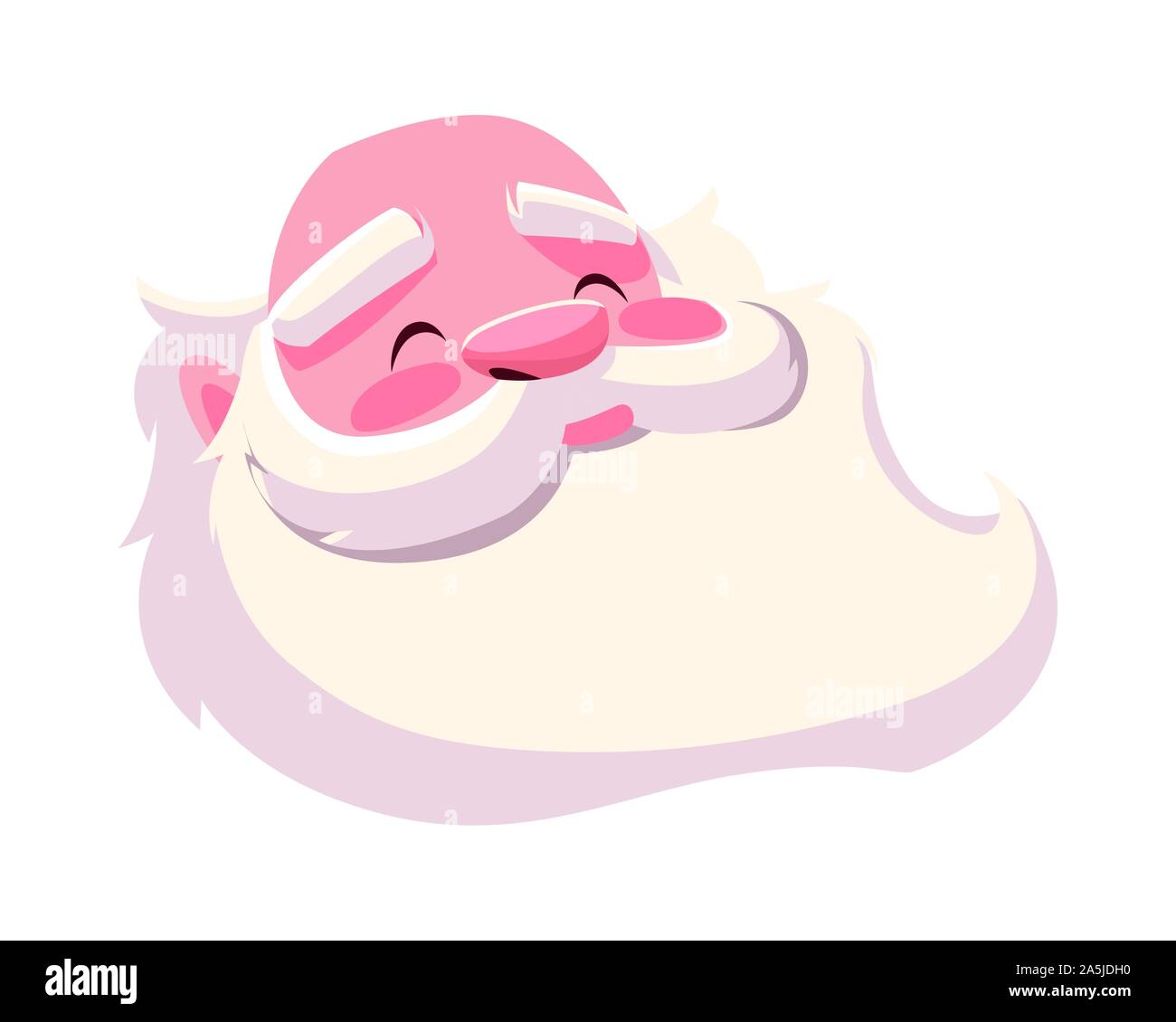 head of santa clous in white background vector illustration design Stock Vector