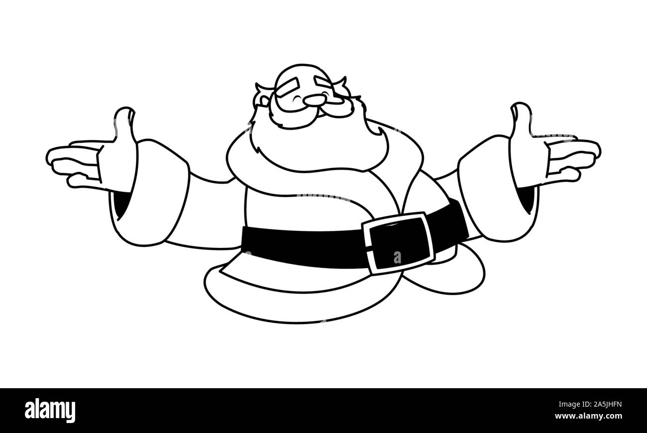 santa claus on white background vector illustration design Stock Vector ...