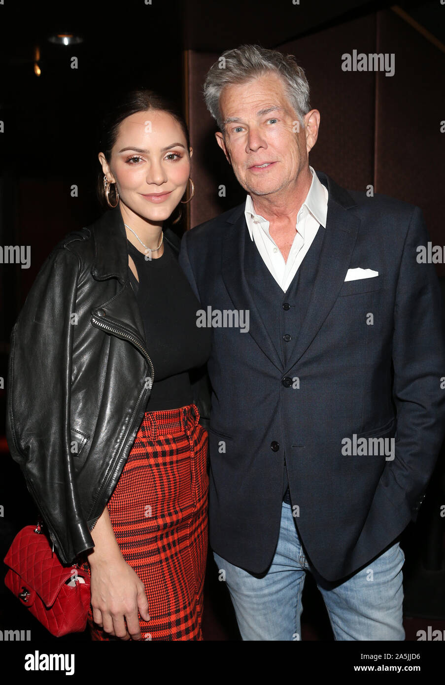 Los Angeles, Ca. 20th Oct, 2019. Katharine McPhee, David Foster, at